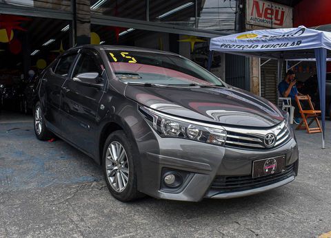 TOYOTA COROLLA XEI 2.0 2015 CINZA 8010