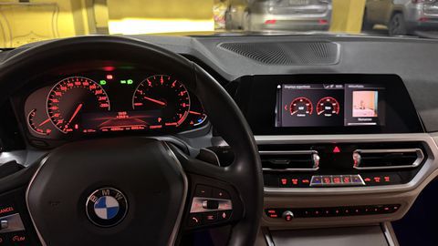 BMW 320i AZUL com interior BEGE - 2020 14220